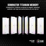 CORSAIR Dominator Titanium RGB DDR5 RAM 96GB (2x48GB) DDR5 6600MHz CL32 Intel XMP iCUE Compatible Computer Memory - White (CMP96GX5M2B6600C32W)