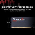 G.SKILL Ripjaws S5 Series (Intel XMP 3.0) DDR5 RAM 64GB (2x32GB) 5200MT/s CL40-40-40-83 1.10V Desktop Computer Memory UDIMM - Matte Black (F5-5200J4040A32GX2-RS5K)