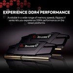 G.SKILL Ripjaws V Series (Intel XMP) DDR4 RAM 64GB (4x16GB) 3200MT/s CL16-18-18-38 1.35V Desktop Computer Memory UDIMM - Black (F4-3200C16Q-64GVK)