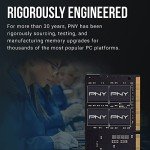 PNY Performance 32GB DDR4 DRAM 3200MHz (PC4-25600) CL22 1.2V Dual Rank Notebook/Laptop (SODIMM) Computer Memory Kit – MN32GSD43200-TB