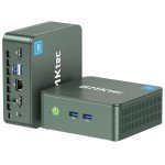 GMKtec Mini PC N150, G3 Plus Intel Twin Lake N150 (3.4GHz), 16GB DDR4 RAM 1TB PCIe M.2 SSD, Desktop Computer 4K Dual HDMI/USB3.2/WiFi 6/BT5.2/2.5G RJ45