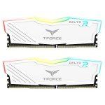 TEAMGROUP T-Force Delta RGB DDR4 32GB (2x16GB) 3600MHz (PC4-28800) CL18 Desktop Gaming Memory Module Ram TF4D432G3600HC18JDC01 - White