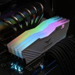 TEAMGROUP T-Force Delta RGB DDR4 32GB (2x16GB) 3600MHz (PC4-28800) CL18 Desktop Gaming Memory Module Ram TF4D432G3600HC18JDC01 - White