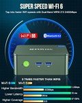 GMKtec Mini PC N150, G3 Plus Intel Twin Lake N150 (3.4GHz), 16GB DDR4 RAM 1TB PCIe M.2 SSD, Desktop Computer 4K Dual HDMI/USB3.2/WiFi 6/BT5.2/2.5G RJ45