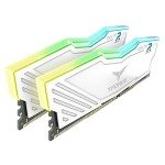TEAMGROUP T-Force Delta RGB DDR4 32GB (2x16GB) 3600MHz (PC4-28800) CL18 Desktop Gaming Memory Module Ram TF4D432G3600HC18JDC01 - White