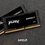 Kingston FURY Impact 64GB (2x32GB) 3200MT/s DDR4 CL20 Laptop Memory Kit of 2 | Intel XMP | AMD Ryzen | Plug n Play | Low Power Consumption | KF432S20IBK2/64