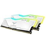 TEAMGROUP T-Force Delta RGB DDR4 32GB (2x16GB) 3600MHz (PC4-28800) CL18 Desktop Gaming Memory Module Ram TF4D432G3600HC18JDC01 - White