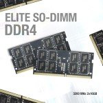 TEAMGROUP Elite DDR4 64GB Kit (2 x 32GB) 3200MHz PC4-25600 CL22 (2933MHz or 2666MHz) Unbuffered Non-ECC 1.2V SODIMM 260-Pin Laptop Notebook PC Computer Memory Module Ram Upgrade - TED464G3200C22DC-S01