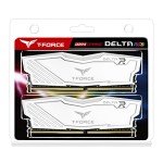 TEAMGROUP T-Force Delta RGB DDR4 32GB (2x16GB) 3600MHz (PC4-28800) CL18 Desktop Gaming Memory Module Ram TF4D432G3600HC18JDC01 - White
