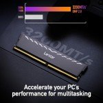 Lexar 32GB (2x16GB) THOR DDR4 RAM 3200MT/s CL16 1.35V Desktop Memory with Heatsink, AMD Ryzen & Intel XMP 2.0, Black (LD4U16G32C16LG-RUD)