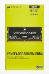 Corsair Vengeance Performance SODIMM 64GB (2x32GB) DDR4 3200MHz CL22 Unbuffered for AMD Ryzen 4000 Series Notebooks Memory - Black