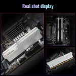 KingBank Computer Desktop Memory Ram DDR4 64GB(2x32GB) 3200MHZ CL16 1.35V XMP2.0 Overclocking with Heatsink for PC Gaming/Office/PS,Silver