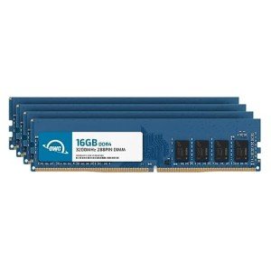 OWC 64GB (4x16GB) DDR4 3200MHz PC4-25600 CL22 1RX8 Non-ECC UDIMM 1.2V 288-pin Desktop Memory RAM Upgrade for PC
