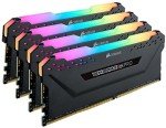 Corsair Vengeance RGB Pro 64GB (4x16GB) DDR4 3600 (PC4-28800) C18 Desktop Memory – Black, CMW64GX4M4D3600C18