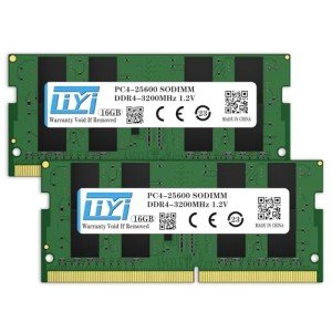 LIYI DDR4 32GB RAM (2x16GB) Kit DRAM 3200MHz PC4-25600 CL22 Unbuffered Non-ECC 1.2V Dual Channel 260Pin SODIMM for Intel and AMD Notebook Laptop RAM Computer Memory Upgrade modules