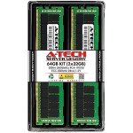 A-Tech 64GB Kit (2x32GB) DDR4 2400MHz PC4-19200 ECC RDIMM 2Rx4 Dual Rank 1.2V ECC Registered DIMM 288-Pin Server & Workstation RAM Memory Upgrade Modules (A-Tech Enterprise Series)