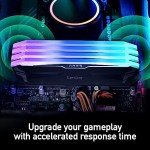Lexar 32GB (2x16GB) ARES RGB DDR4 RAM 3600MT/s CL18 1.35V Desktop Memory, Compatible with Intel XMP 2.0 and AMD Ryzen, Black (LD4BU016G-R3600GDLA)