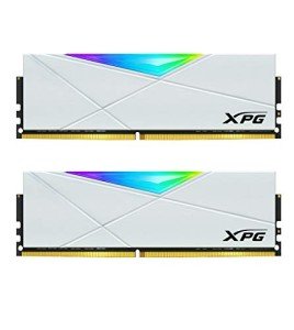 XPG DDR4 D50 RGB 32GB (2x16GB) 3200MHz PC4-25600 U-DIMM 288-Pins Desktop Memory CL16 Kit White (AX4U320016G16A-DW50)