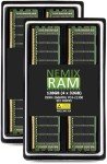 NEMIX RAM 128GB (4X32GB) DDR4 2666MHZ PC4-21300 2Rx4 1.2V CL19 288-PIN ECC RDIMM Registered Server Memory KIT