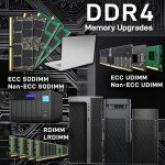 NEMIX RAM 128GB (4X32GB) DDR4 2666MHZ PC4-21300 2Rx4 1.2V CL19 288-PIN ECC RDIMM Registered Server Memory KIT