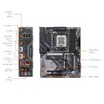 GIGABYTE X870 Gaming WIFI6 AMD AM5 LGA 1718 Motherboard, ATX, DDR5, 3X M.2, PCIe 5.0, USB4, WiFi 6, 2.5GbE LAN, EZ-Latch, 5-Year Warranty