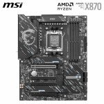 MSI X870 Gaming Plus WiFi Motherboard, ATX - Supports AMD Ryzen 9000/8000 / 7000 Processors, AM5-60A SPS VRM, DDR5 Memory Boost 8200+ MT/s (OC), PCIe 5.0 x16 & 4.0 x16, M.2 Gen5, Wi-Fi 7, 5G LAN