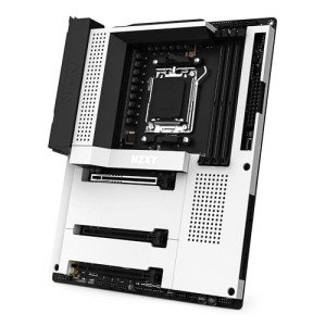 NZXT N7 B650E - AMD B650 Chipset - Supports AMD Ryzen 9000 8000 & 7000 Series CPUs (Socket AM5) - ATX Gaming Motherboard - Integrated Rear I/O Shield - DDR5 - Wi-Fi 6E - White