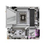 GIGABYTE Z790M AORUS Elite AX ICE LGA 1700 Intel Z790 M-ATX Motherboard with DDR5, Triple M.2, PCIe 5.0, USB 3.2 Gen2X2 Type-C, Intel Wi-Fi 6E, 2.5GbE LAN, Q-Flash Plus, EZ-Latch Plus