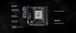 ASRock B650I Lightning WiFi 6E AMD Socket AM5 Ryzen B650 DDR5 7200 MHz 128 GB SATA3 6.0 Gb/s Mini ITX Motherboard M.2
