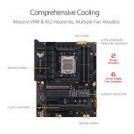 ASUS TUF Gaming X670E-PLUS WiFi 6E Socket AM5 (LGA 1718) Ryzen 7000 ATX Gaming Motherboard(16 Power Stages, PCIe® 5.0, DDR5 Memory, Four M.2 Slots,2.5 Gb LAN,USB 4, Aura RGB Lighting).