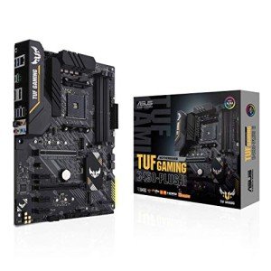 ASUS TUF Gaming B450-PLUS II AMD AM4 Ryzen 5000 ATX Motherboard With DDR4 4400(O.C.), HDMI 2.0b, USB 3.2 Gen 2 Type-C, BIOS Flashback, AI Noise Cancelling Mic