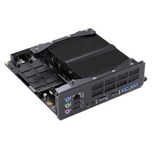 MINISFORUM BD795i SE Motherboard AMD Ryzen 9 7945HX(16C/32T) Gaming Mini PC Without RAM/SSD/OS, 2X DDR5 SODIMM Slots, 2X PCIe4.0 SSD, M.2 2230 Key E Slot, HDMI+DP+USB-C Triple Video Outputs Computer
