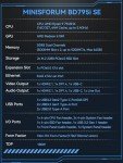 MINISFORUM BD795i SE Motherboard AMD Ryzen 9 7945HX(16C/32T) Gaming Mini PC Without RAM/SSD/OS, 2X DDR5 SODIMM Slots, 2X PCIe4.0 SSD, M.2 2230 Key E Slot, HDMI+DP+USB-C Triple Video Outputs Computer