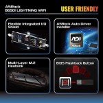 ASRock B650I Lightning WiFi 6E AMD Socket AM5 Ryzen B650 DDR5 7200 MHz 128 GB SATA3 6.0 Gb/s Mini ITX Motherboard M.2