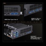 MINISFORUM Motherboard BD795i SE Mini ITX NAS Motherboard, AMD Ryzen 9 7945HX, 16 C/32 T,PCIe 5.0 x16 Slot, Dual PCIe4.0 M.2 Support, DDR5,8K Triple Output(HDMI/DP/USB-C), RJ45 2.5G, USB 3.2