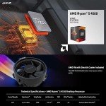 INLAND AMD Ryzen 5 4500 6-Core 12-Thread Unlocked Desktop Processor with GIGABYTE B450M DS3H WiFi MATX AM4 Gaming Motherboard