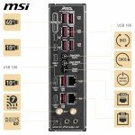 MSI MEG X870E GODLIKE, E-ATX - Supports AMD Ryzen 9000/8000/7000 Processors, AM5 - Dynamic Dashboard III, EZ Slide M.2, 110A SPS, DDR5 Memory (9000+ MT/s OC), M.2 & PCIe 5.0, USB4, Wi-Fi 7, 10G LAN