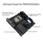 ASUS Pro WS W790 SAGE SE Intel LGA 4677 CEB Motherboard,PCIe 5.0, 7 xPCIe 5.0 x16 Slots,DDR5 R-DIMM, 2x10G BMC LAN, LAN Server-Grade Remote Management,Front and Rear USB 3.2 Gen 2x2 Type-C®,ACCE