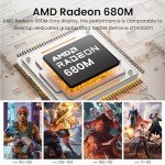 Beelink EQR6 Mini PC AMD Ryzen 9 6900HX, 24GB DDR5 1TB PCIE4.0 SSD Dual LAN Mini Computer with AMD Radeon 680M, Dual 4K Display/ USB3.2/ WiFi6/ BT5.2 / Home/Office/Gaming