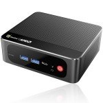 Beelink Mini PC Ryzen 7 5850U (8C/16T, Turbo 4.4GHz), 16GB DDR4 RAM 500GB PCIe3.0 SSD Mini Desktop Computers, SER5 PRO Support 4K@60Hz Triple Display/WiFi 6/BT5.2/DP+HDMI+USB-C/USB3.2/RJ45 LAN
