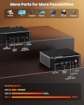 Beelink Mini PC Ryzen 7 5850U (8C/16T, Turbo 4.4GHz), 16GB DDR4 RAM 500GB PCIe3.0 SSD Mini Desktop Computers, SER5 PRO Support 4K@60Hz Triple Display/WiFi 6/BT5.2/DP+HDMI+USB-C/USB3.2/RJ45 LAN