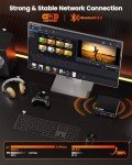 Beelink Mini PC Ryzen 7 5850U (8C/16T, Turbo 4.4GHz), 16GB DDR4 RAM 500GB PCIe3.0 SSD Mini Desktop Computers, SER5 PRO Support 4K@60Hz Triple Display/WiFi 6/BT5.2/DP+HDMI+USB-C/USB3.2/RJ45 LAN