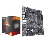 INLAND CPU Motherboard AMD Ryzen 5 5500 6-Core 12-Thread Unlocked Desktop Processor with GIGABYTE B450M DS3H WiFi MATX AM4 Gaming Motherboard