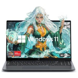 MALLRACE Gaming Laptop,AMD Ryzen 7 5825U Processor(8C/16T,Up to 4.5Hz),16GB DDR4 512GB M.2 2280 NVMe SSD High Performance Gaming Laptopr for Business, Officeand Light Gaming