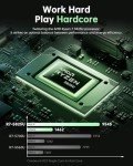MALLRACE Gaming Laptop,AMD Ryzen 7 5825U Processor(8C/16T,Up to 4.5Hz),16GB DDR4 512GB M.2 2280 NVMe SSD High Performance Gaming Laptopr for Business, Officeand Light Gaming