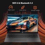 HP 255 G10 15.6 FHD Notebook Laptop, AMD Ryzen 5 7530U (Beats i7-1165G7),16GB RAM - 1TGB PCIe SSD, Webcam, WiFi 6 Bluetooth 5.3, Windows 11 Pro-Office Pro 2024