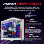 Skytech King 95 Gaming PC Desktop, Ryzen 7 9800X3D 4.7 GHz (5.2 GHz Turbo Boost), AMD RX 7900XTX 24GB GDDR6, 1TB Gen4 SSD, 32GB DDR5 RAM 6000 RGB, 1000W Gold ATX 3.0 PSU, 360mm ARGB AIO, Win 11 Home