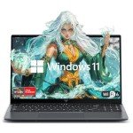 MALLRACE Gaming Laptop,AMD Ryzen 7 5825U Processor(8C/16T,Up to 4.5Hz),16GB DDR4 512GB M.2 2280 NVMe SSD High Performance Gaming Laptopr for Business, Officeand Light Gaming