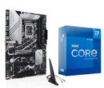 INLAND CPU Motherboard - Intel Core i7-12700K Desktop Processor 12 (8P+4E) Cores up to 5.0 GHz with Integrated Graphics with ASUS Prime Z790-V AX WiFi DDR5 Motherboard