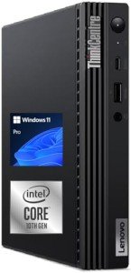Lenovo ThinkCentre Business Mini Desktop, Intel Core Processor(Up to 4.3Ghz), 16GB RAM, 512GB SSD, Display Port, HDMI, USB Type-C, RJ-45, Wi-Fi 6, Windows 11 Pro, Black